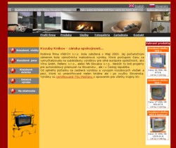 Web stránka spoločnosti Knikov, s.r.o.