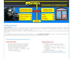 Web stránka spoločnosti Monta Žilina.