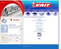 Web stránka  spoločnosti Vait, s.r.o. - Žiilna