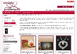 Web stránka spoločnosti darcekyprezeny.eu