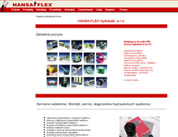 Web stránka firmy Hansa - Flex Hydraulik, s.r.o.