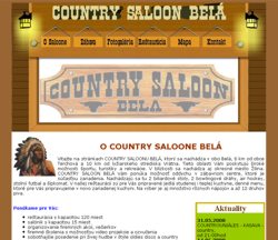 Web strnka spolonosti Country saloon Bel.